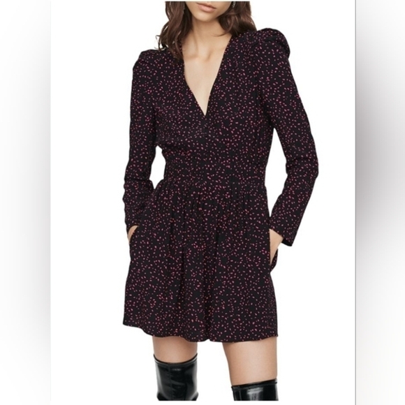 Maje iko print Romper dress - Picture 1 of 12